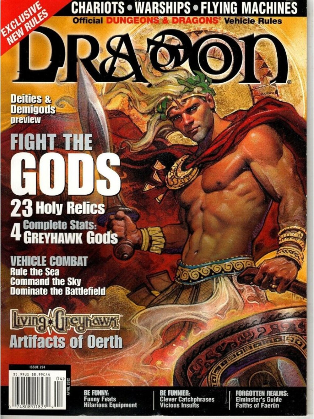 Vintage Dragon Magazine AD&D Roleplaying Games April 2002 no. 294